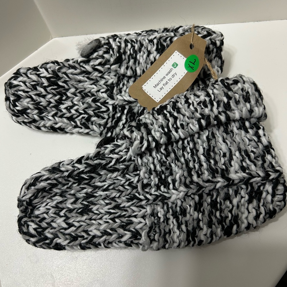 Handmade slippers crafted by Gail